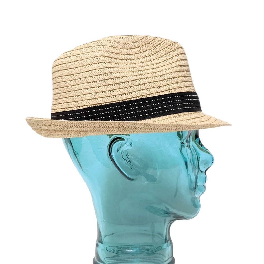 Scala Straw Woven Fedora One Size Fits Most - image 3